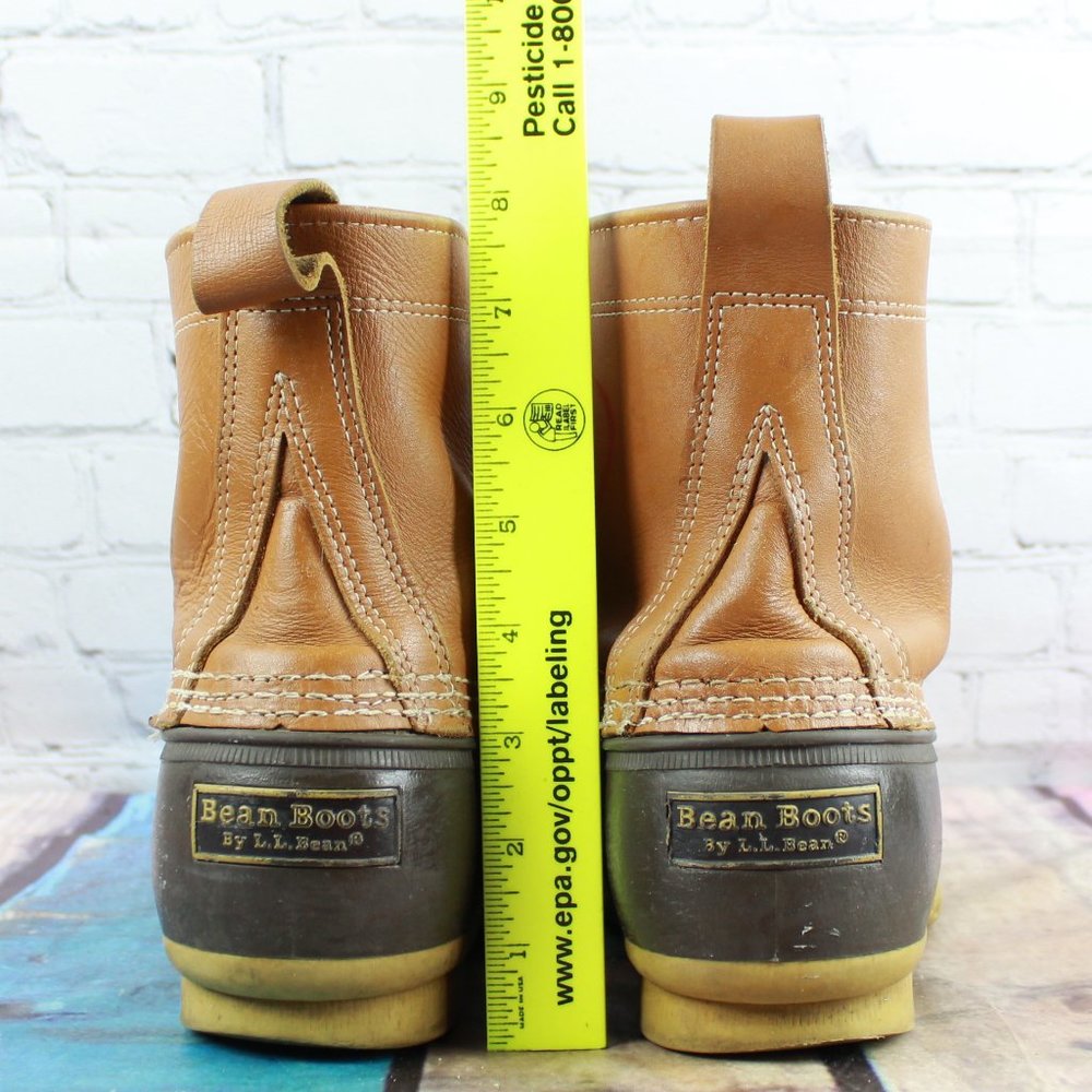 LL BEAN Uninsulated Lace-up Duck Bean Boots Sz 11 - Picture 6 of 9